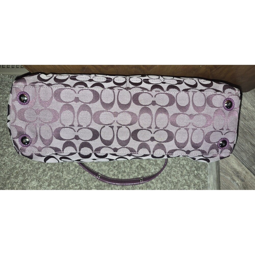 Coach Purse F15538 Purple EUC - Picture 7 of 8